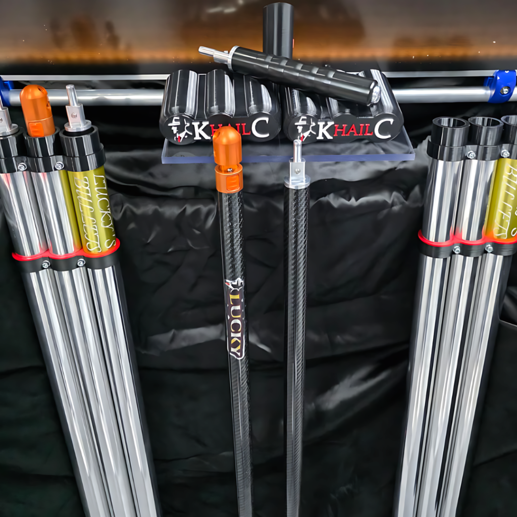 foto di asta luky hail road con porta asta